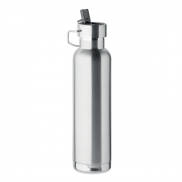 Butelka dwuścienna 660 ml - srebrny mat