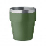 Kubek dwuścienny 250 ml - ciemnozielony