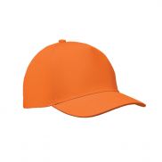 5-panel czapka z daszkiem 180gr - pomarańczowy