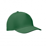 5-panel czapka z daszkiem 180gr - ciemnozielony