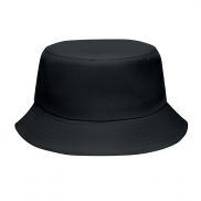 Czapka bucket poliester 150 gr - czarny