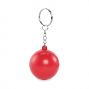 Brelok w kształcie kuli z PU - czerwony