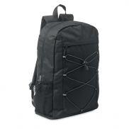 Plecak z poliestru 600D RPET - czarny