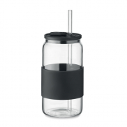 Wysoki kubek borokrzem. 550 ml - czarny