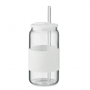 Wysoki kubek borokrzem. 550 ml - biały