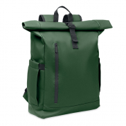 Plecak na laptopa Rolltop 600D - ciemnozielony