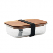 Szklany lunchbox 800ml - przezroczysty
