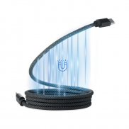 Pleciony kabel magnetycznyRPET - czarny