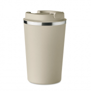 Dwuścienny kubek 350 ml - beżowy