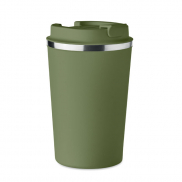 Dwuścienny kubek 350 ml - ciemnozielony