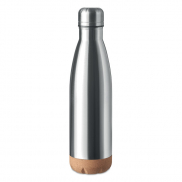 Dwuścienna butelka 500 ml - srebrny mat