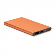 Power Bank 4000 mAh typ C - pomarańczowy
