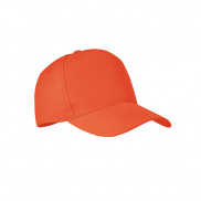 5-panel czapka z rpet 210g - pomarańczowy