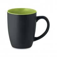 Dwukolorowy kubek ceramiczny - limonka