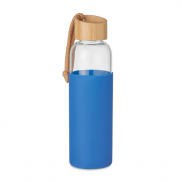 Szklana butelka 500 ml w etui - niebieski