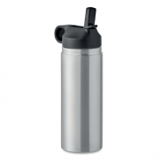 Butelka podwójna ścianka 500ml - srebrny mat