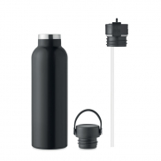 Butelka podwójna ścianka 700ml - czarny