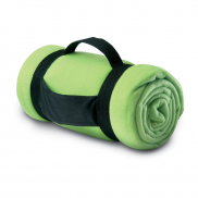 Koc polarowy - limonka