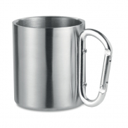 Metalowy kubek 220ml - srebrny mat