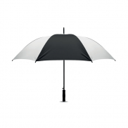 Parasol 27 cali - biały/czarny