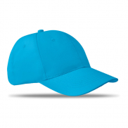6-panel czapka z daszkiem 160 - turkusowy