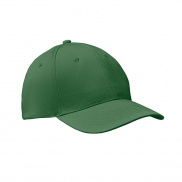 6-panel czapka z daszkiem 160 - ciemnozielony