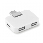 Hub USB 4 porty - biały