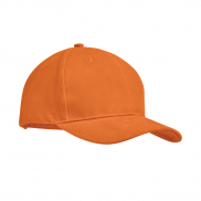 6-panel czapka z daszkiem 270 - pomarańczowy