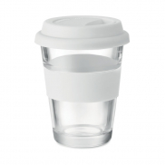 Kubek szklany 350 ml - biały