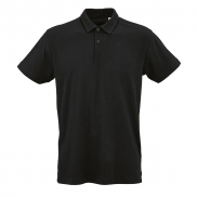 Ipanema short sleeve jersey polo shirt. 100% org. cotton. 160gsm Black