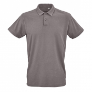 Ipanema short sleeve jersey polo shirt. 100% org. cotton. 160gsm Grey