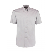 Koszula Premium Oxford SSL Classic Fit - silver grey