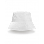 Kapelusz bucket z recyklingu z lamówką - red