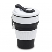 Kubek silikonowy Flexi 350 ml, czarny