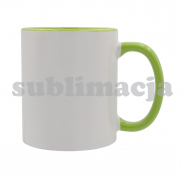 Kubek z powłoką sublimacyjną Gaeta 330 ml, jasny zielony