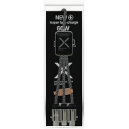 SCX.design C33 kabel do ładowania typu C o mocy 60 W z podwójnym podświetlanym logo , czarny