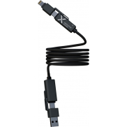 SCX.design C59 magnetyczny kabel do ładowania o mocy 100 W w izolacji z silikonu, czarny