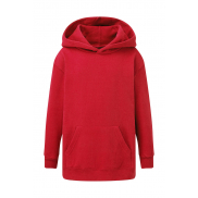 Dziecięca bluza z kapturem - red