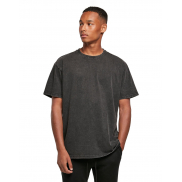 Koszulka Oversize Acid Washed - dark khaki