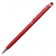Długopis aluminiowy Touch Tip, ciemny czerwony