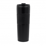 Kubek termiczny z french press Aspet 450 ml, czarny