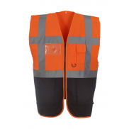 Kamizelka Odblaskowa Fluo Executive - fluo orange/navy