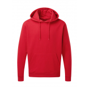 Męska bluza z kapturem - red