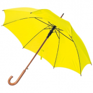 Parasol automatyczny drewniany Ø105 cm NANCY - żółty