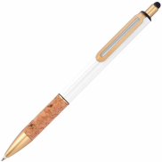 Długopis metalowy touch pen CAPRI - biały