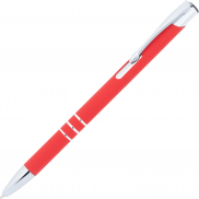 Długopis metalowy soft touch NEW JERSEY - czerwony