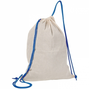Worek sportowy bawełniany 140 g/m2 LONDONDERRY - niebieski