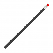 Ołówek z gumką HICKORY - czarny