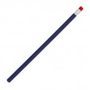 Ołówek z gumką HICKORY - niebieski