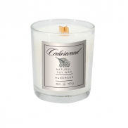 Świeca sojowa 190g Cedarwood - przeźroczysty